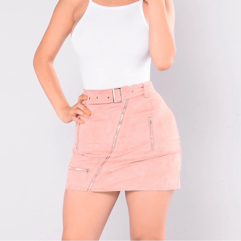 NWOT Fashion Nova Suede Skirt